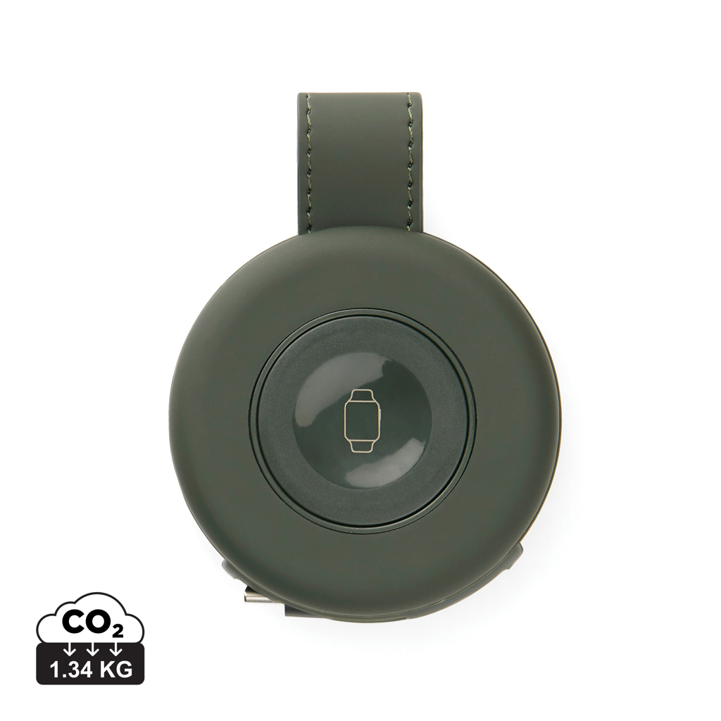 Chargeur voyage sans fil 2-en-1 personnalisable Baltimore Vert 